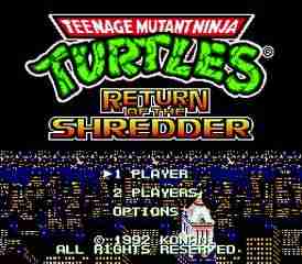 Teenage Mutant Ninja Turtles - Return of the Shredder топ игры сега онлайн и денди играть